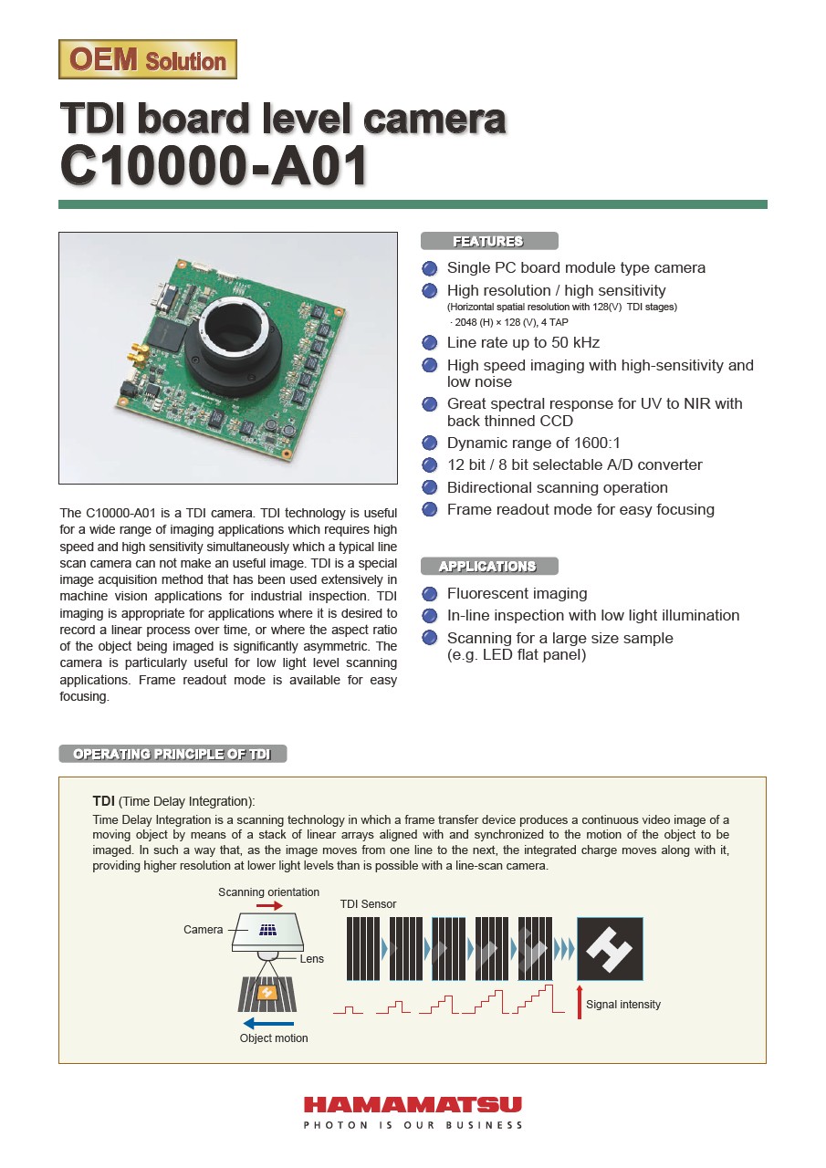 TDI board level camera C10000-A01