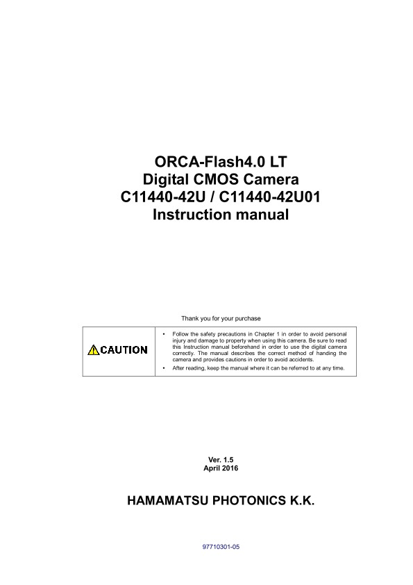 C11440-42U/C11440-42U01Instruction manual