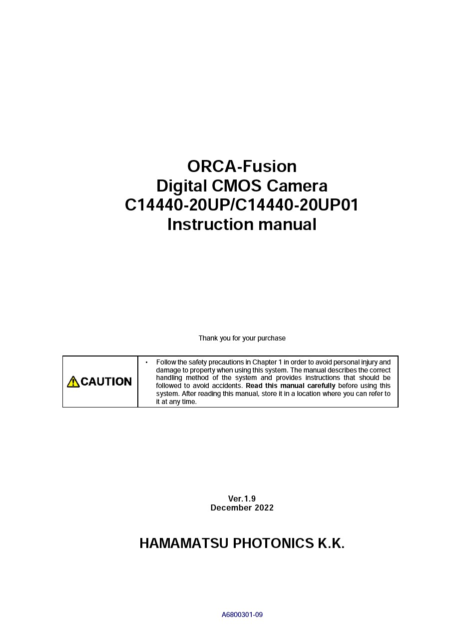 C14440-20UP Instruction manual