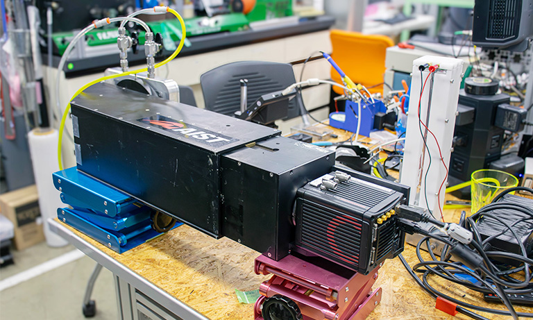 Glass GEM and camera combined detector