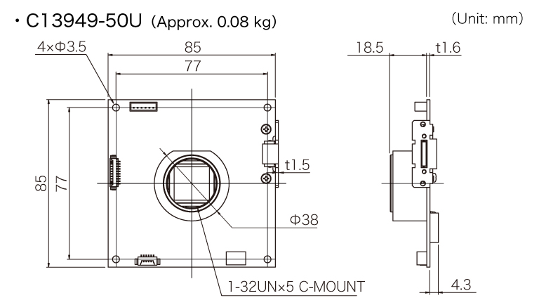 c13949-50u dimensional outline