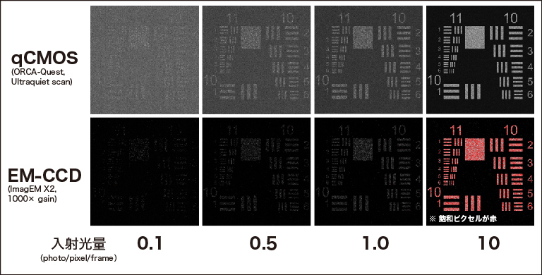テストチャートサンプルを用いた低光量におけるカメラシミュレーション