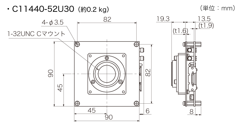 c11440-52u30 外形寸法図