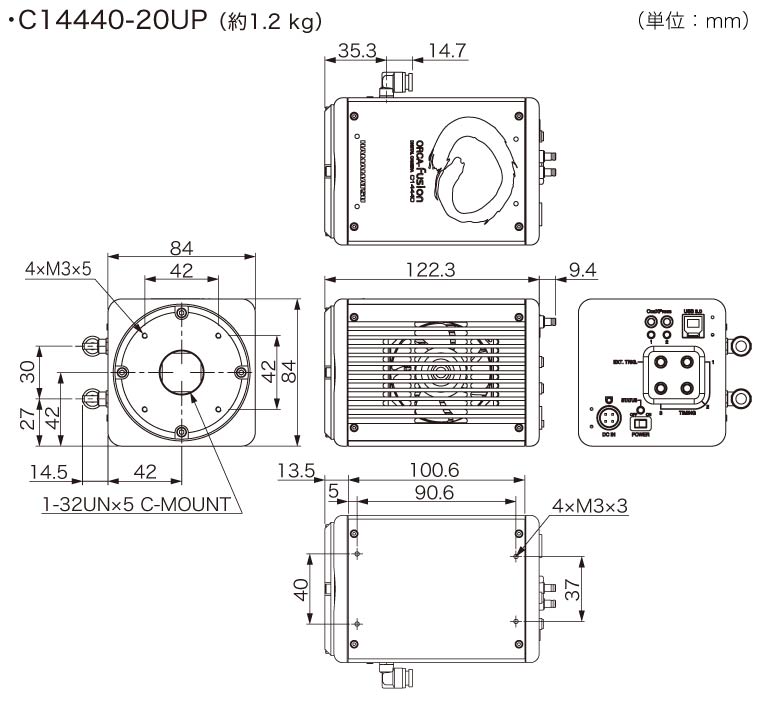 c14440-20up 外形寸法図