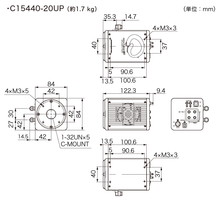 c15440-20up 外形寸法図