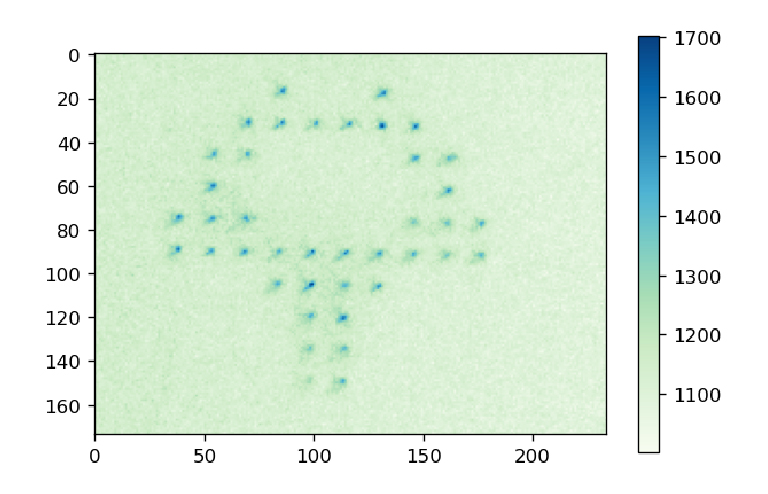 Osaka University logo drawn with neutral atoms