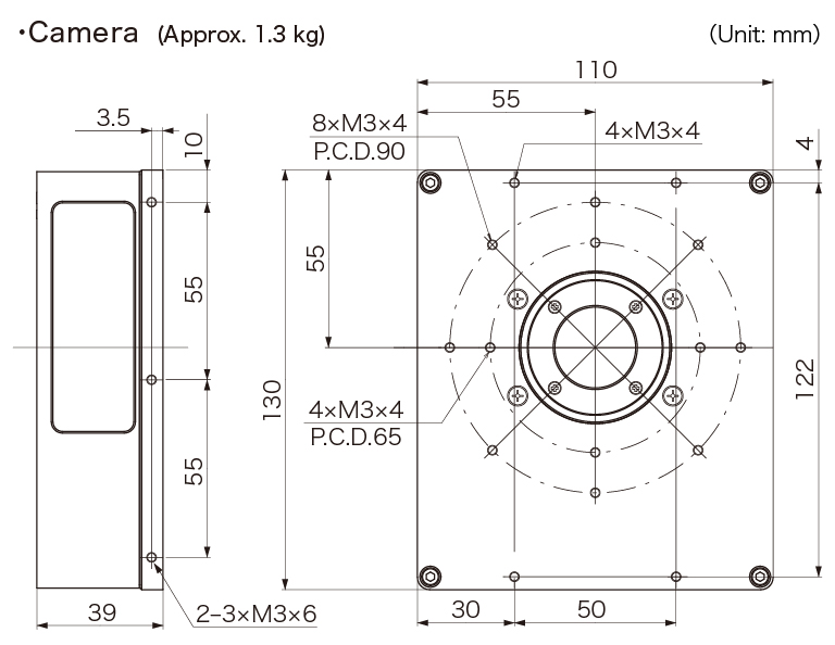 c12849-111u dimensional outline
