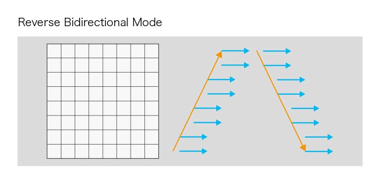 Lightsheet Reverse Bidirectional mode